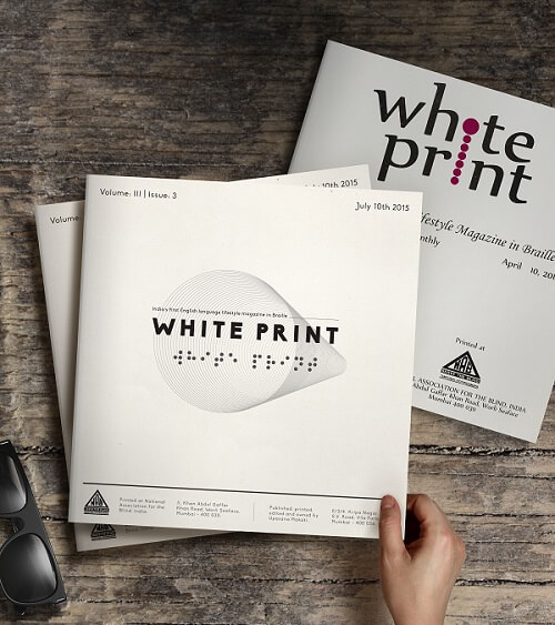 English Lifestyle magazine in Braille opens window to the world